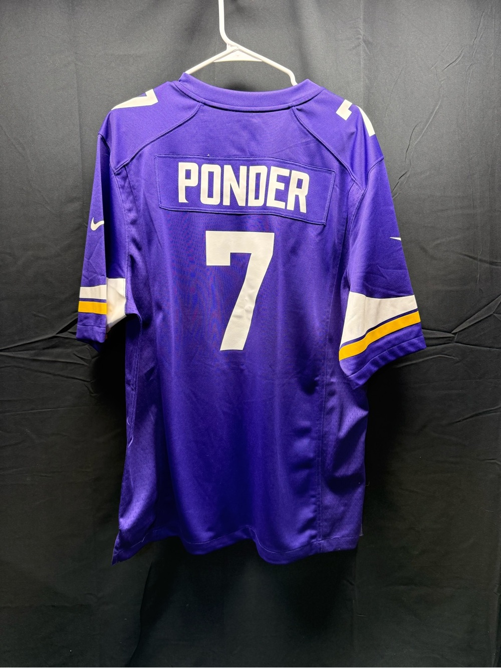 Nike Men’s Vikings Ponder #7 Football Jersey Sz Lg (11an)
